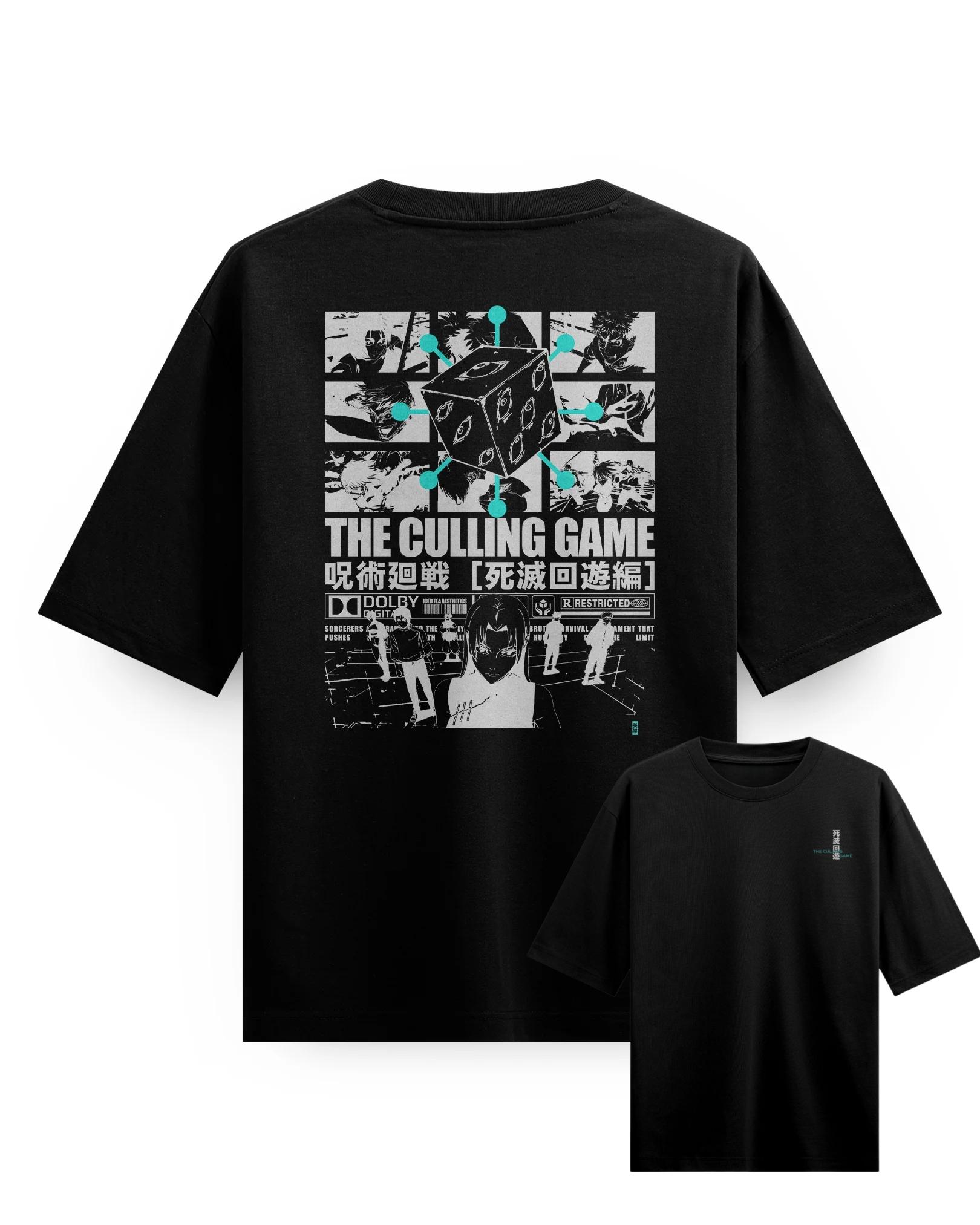 

The Culling Game anime Jujutsu Kaisen Graphic TShirt 100Cotton Oversized Shirt unisex Y2k Unisex Short Sleeve ONeck High Quality 3XL