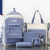Primary School Boys Five Piece Set Junior High School Students High School Students Backpack Female College Students Backpack