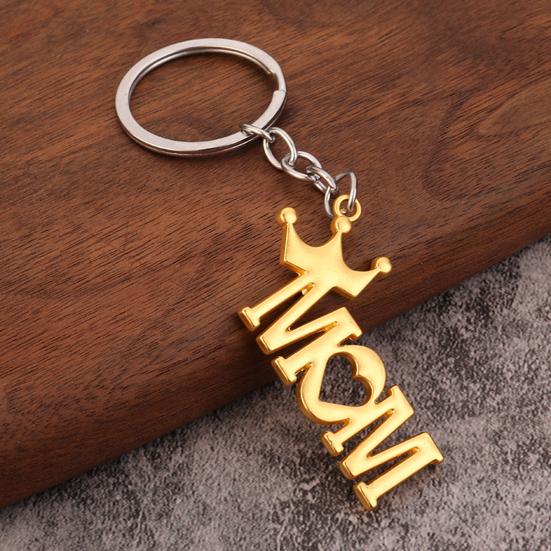 Keychain Pendant Lightweight Metal Texture Portable Key Ring Practical Stylish Keychain for Mother's Day/Father's
