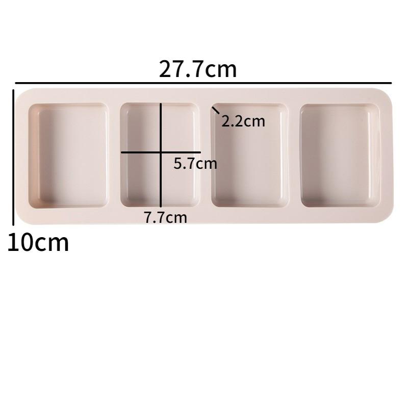 1PC 3D čtvercová kulatá oválná silikonová forma na mýdlo DIY mýdlo Výrobní potřeby Ručně vyráběný čokoládový dort Dekorace Forma na pečení Domácí dárek