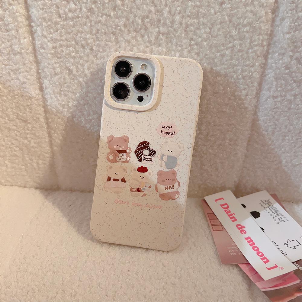 

Girls Biodegradable 14Pro Maxi Mobile Phone Case 13 Suitable for 11 Apple Phone16 New 15 All Inclusive XR 12pro max(6.7)