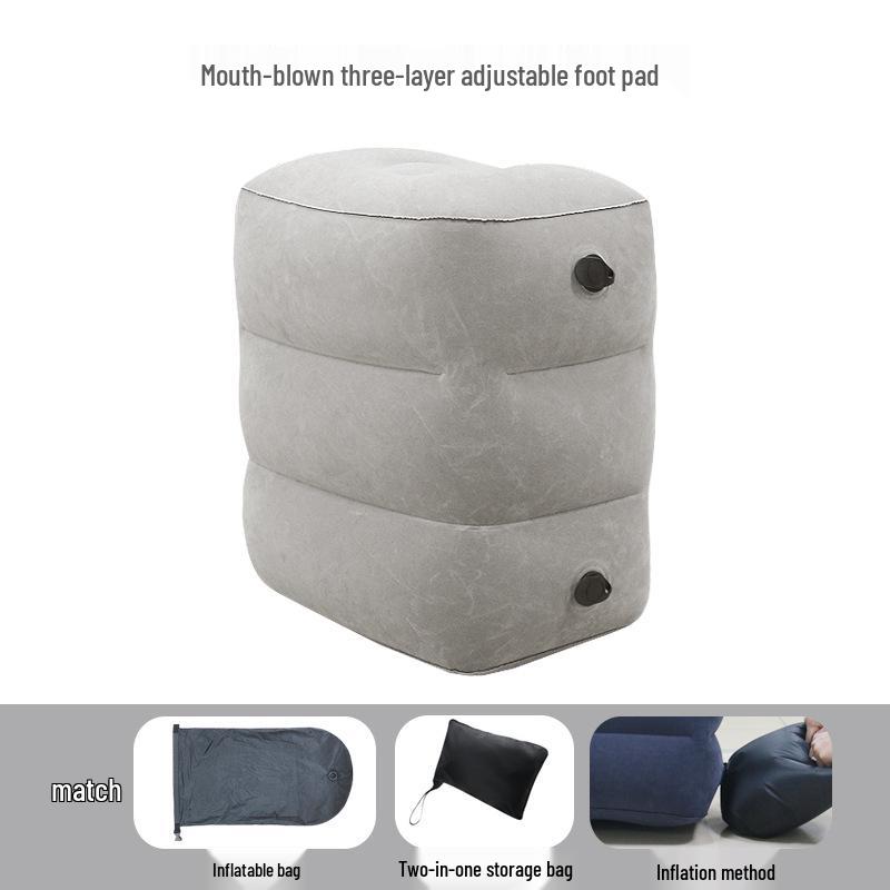 Portable Inflatable Footrest for Travel & Office