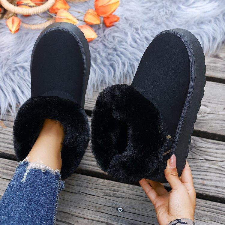 Women's Large Size Winter Warm Snow Boots Padded Lining Waterproof Ankle Boots Anti Slip Outdoor Shoes Hiking Mountaineering Sports Boots