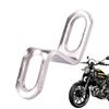 Auspuffhalterung Motorrad Motorrad Auspuff Montagehalterung, Z-Form Schalldämpferklemme, Edelstahl Silber