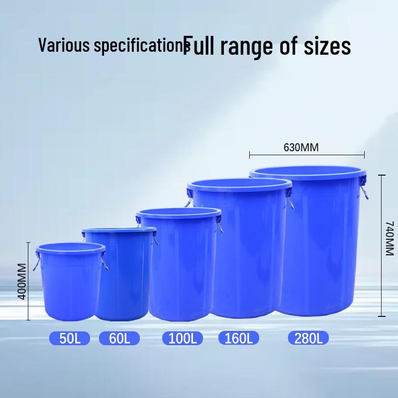COKRSUPE Large Plastic Water Storage Bucket with Lid
