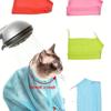 Breathable Mesh Anti Scratch Adjustable Cat Grooming Bag For Nail Trimming, Bathing Polyester Soft Cat Washing Bag Pet Grooming Bag For Cats
