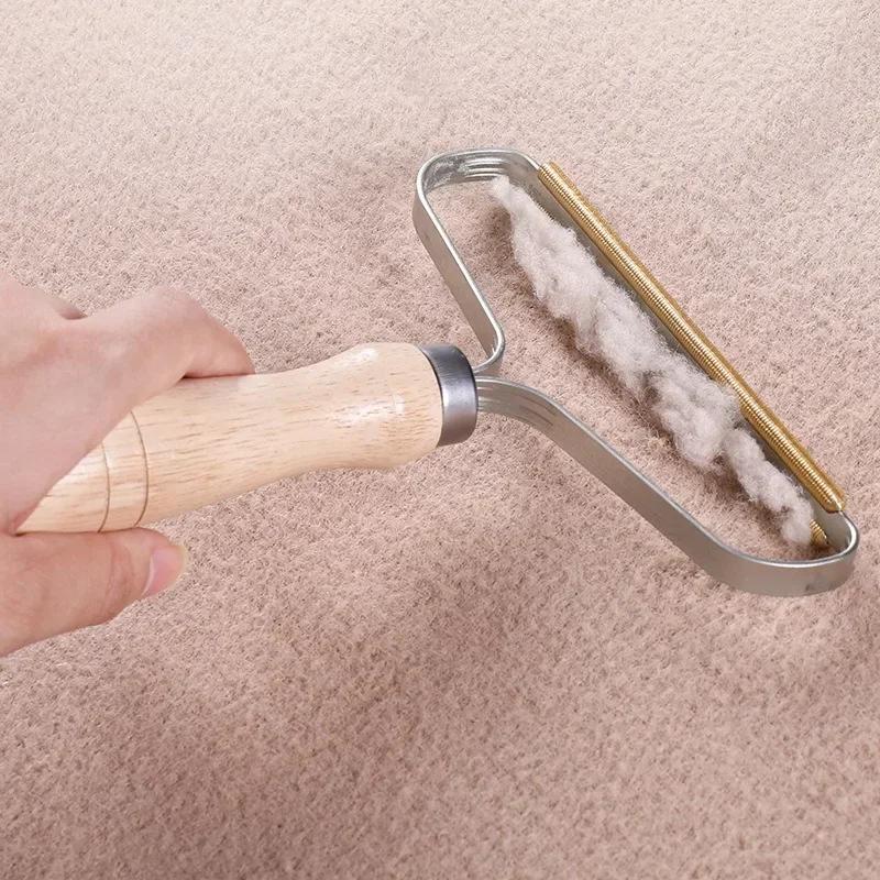 

Stainless Steel Hair Remover Pet Hair Remover Manual Lint Roller Sofa Clothes Cleaning Lint Brush Lint Fabric Shaving Brush Tool