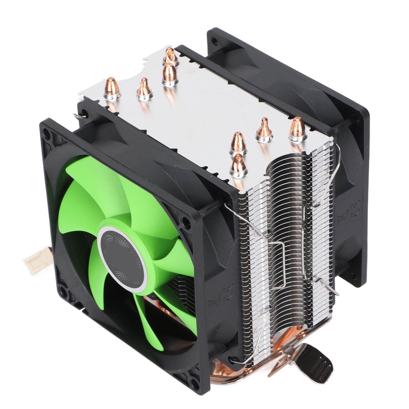 

Вентилятор ЦП 4 тепловые трубки 90 мм 3-контактный бесшумный Plug and Play Быстрое рассеивание тепла Охлаждение ЦП компьютера