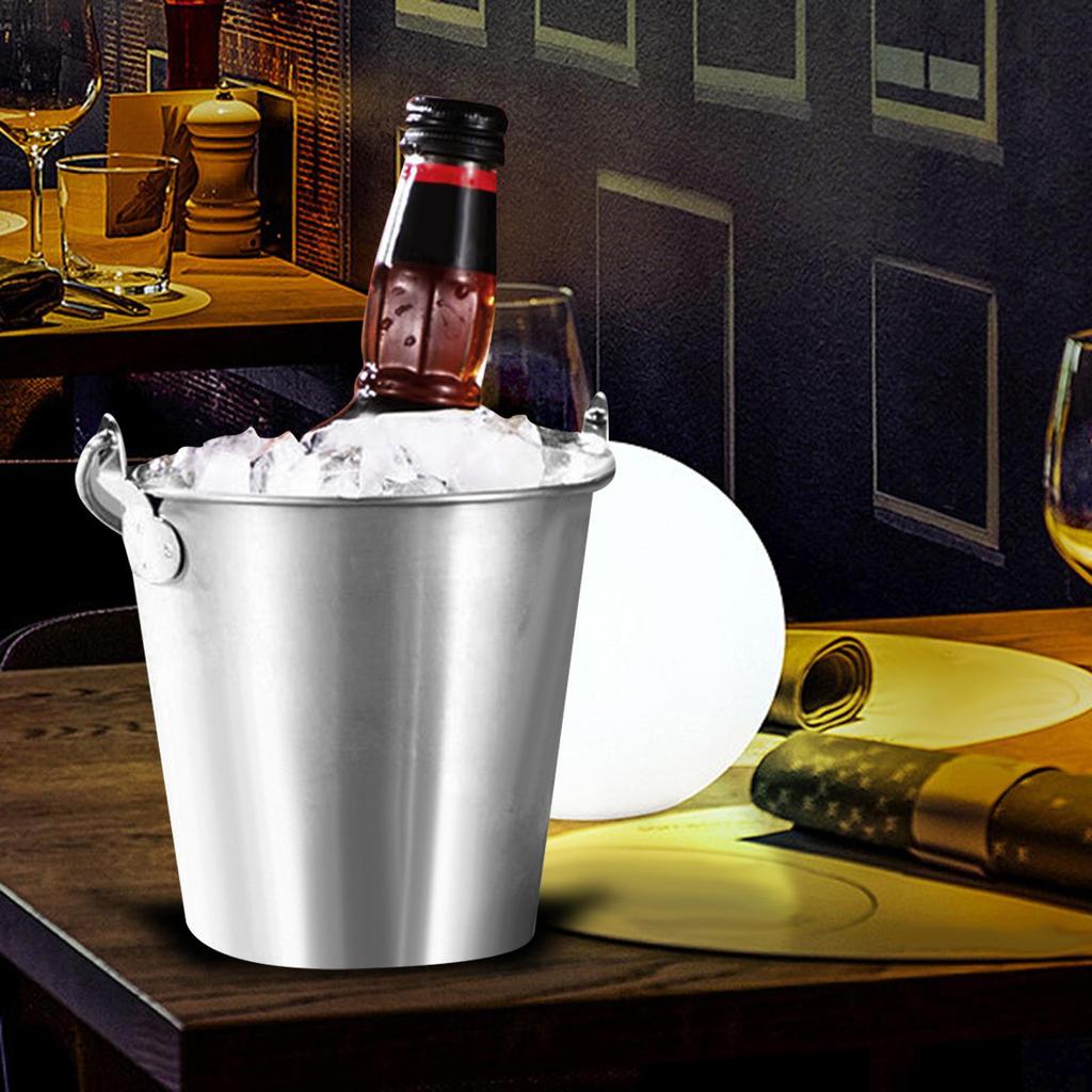 Eiskübel 1,7L Bars Bequemer Transport Esszimmerzubehör Party für Bar BBQ Lagerung