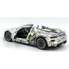 1/24 Porsche 918 Spyder Supercar Alloy Car Model Sound and Light Pull Back Children's Toy Collectibles Birthday Gift