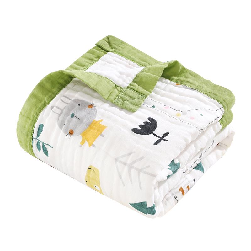 Baby Six-Layer Gauze Cotton Towel & Quilt – Spring/Summer Toddler Blanket