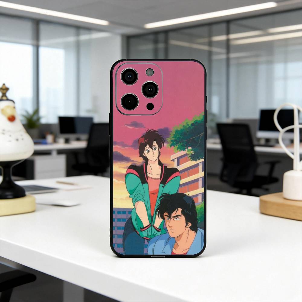 C-City S-Saeba Ryo H-Hunter-chsr Phone Case For iPhone 17, 16,15,14,13,12,11 Plus,Pro Max, Others Soft Black Cover