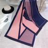 Scarf women's autumn and winter imitation cashmere long large color matching warm thickened shawl female dual-purpose student