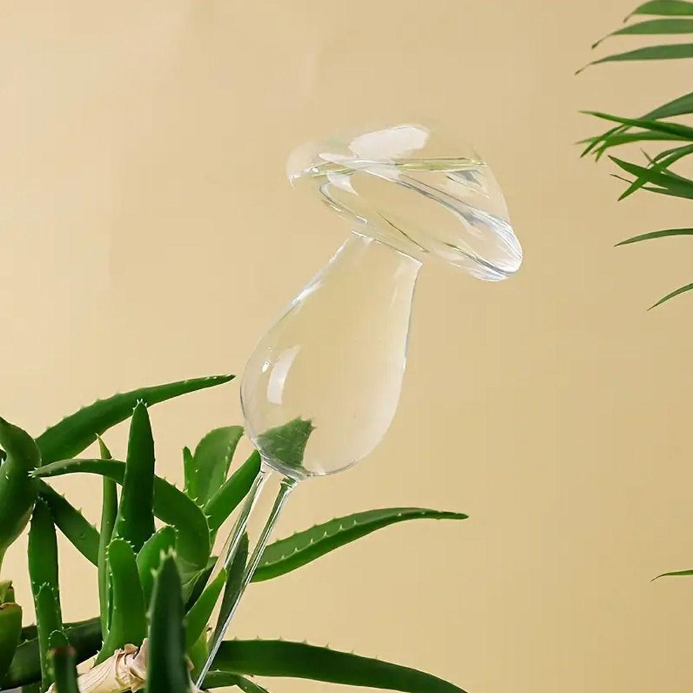 Mushroom Shape Plant Watering Glass Globes Glass Drip Irrigation System Home Supplies