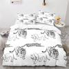 Lion Tiger And Leopard Animals Duvet Cover For Children Teen Wild Animals Theme With Pillowcases For Bedroom Decorations Queen