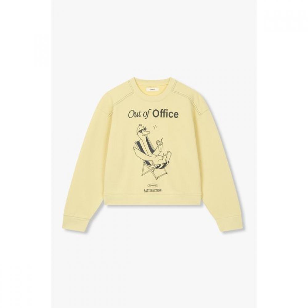 

Studio Tomboy Graphic Crop Sweatshirt 9106122107 Light Navy (57)/OS(FREE)