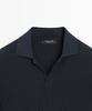 Masimodutti Cotton Blend Knit Jersey Polo