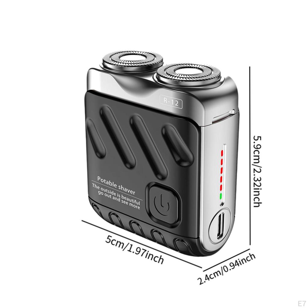 Mini Shaver Easy to Use Beard Razor for Traveling Outdoor Indoor Household