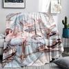 1Pc Cartoon Print Flannel Blanket, High Quality Comfortable for All Seasons, Home Decor, Warmth and Comfort, Perfect for Christmas Birthday Gift