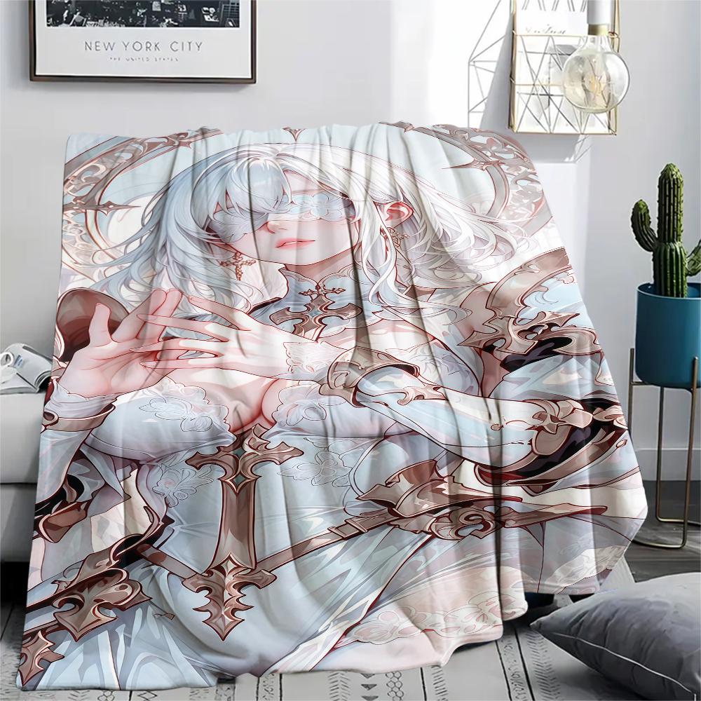 1Pc Cartoon Print Flannel Blanket, High Quality Comfortable for All Seasons, Home Decor, Warmth and Comfort, Perfect for Christmas Birthday Gift