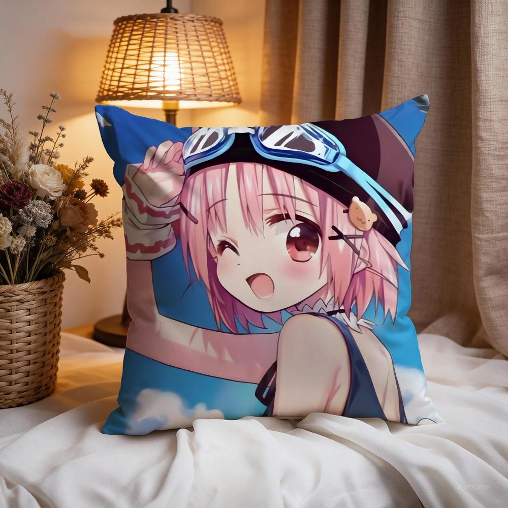 

s-School-Lives anime Cushion Cover Premium Comfort Reversible Pillow Cove -Two in One Design for Any Room & Car Interior 30cmx30cm