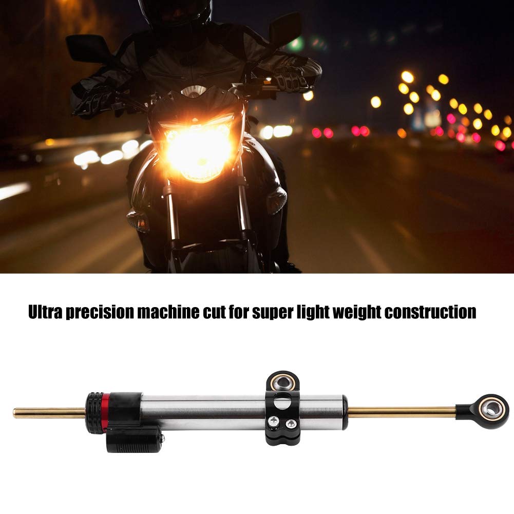 Qiilu Styredemper Styredemper Stabilisator Laget av CNC aluminiumslegering Enkel og komfortabel bruk Enkel å installere Passer for MT10 MT 07 MT09 og