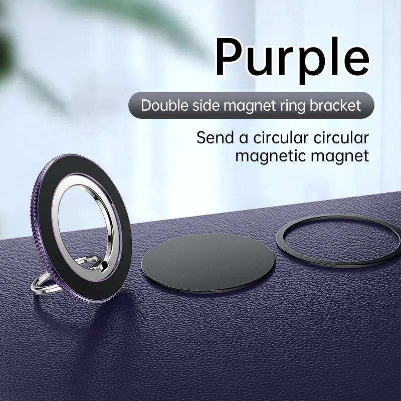 Magnetic Phone Ring Holder 360° Rotate Ring Finger Ring Kickstand for iPhone 15 Pro Max 14 13 12 for Samsung for LG Phone
