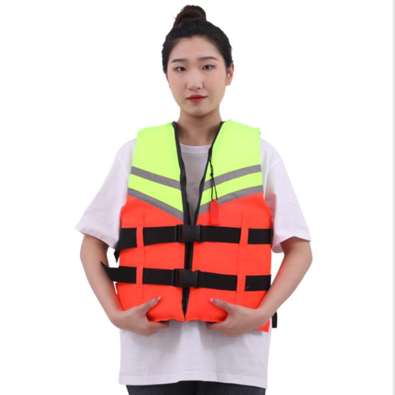 Nylon Oxford Cloth Swimming Life Jacket Water Sports Safety Vests For Adult Kid Kayaking Boat Outdoor Swim Safety Cloth