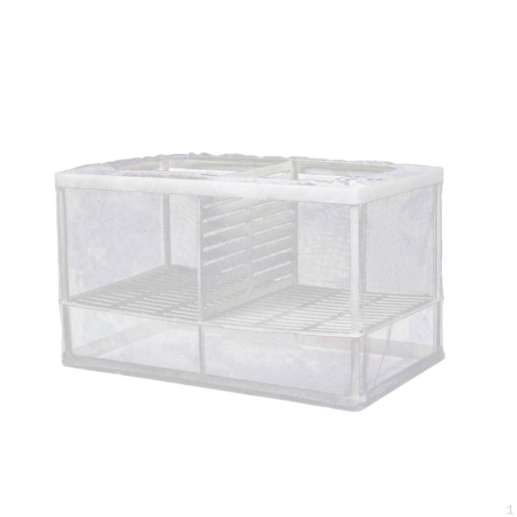 Aquarium Fishes Breeding Box Accessories Fry Feeding Protective Mesh for Guppy