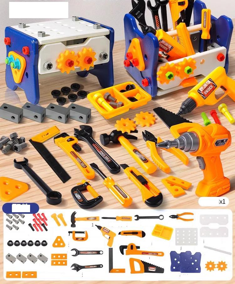 Children's Toy Toolbox Simulation Repair Assembling Disassembling Tool Set