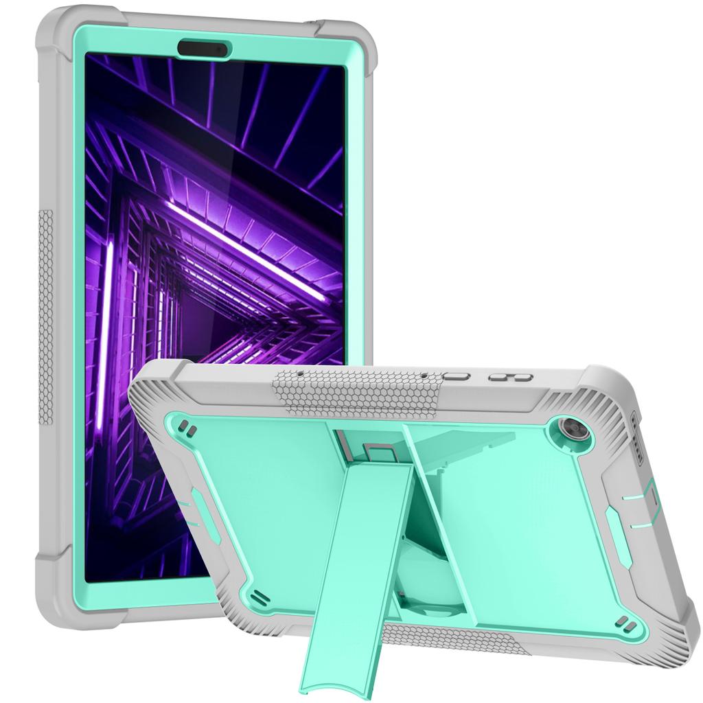 Rutschfeste Armor Hülle Universal für Lenovo Tab K10 2021 TB-X6C6F X6C6X M10 Plus 2020 TB-X606F X606X 10,3" Ständer Hybrid Cover