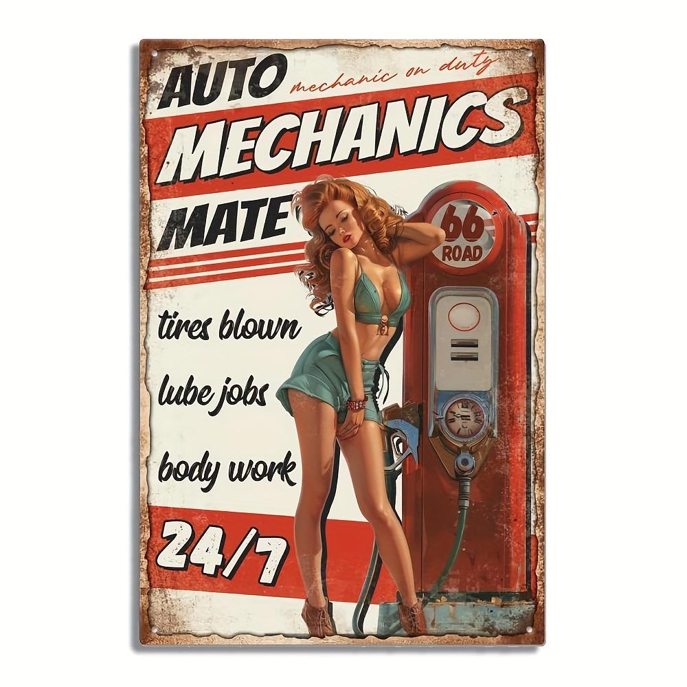 Vintage Texaco Motor Oil Metal Aluminum Sign Retro Decorative Plate Wall Art for Home Living Room Porch, Bar, Cafe, Garage De