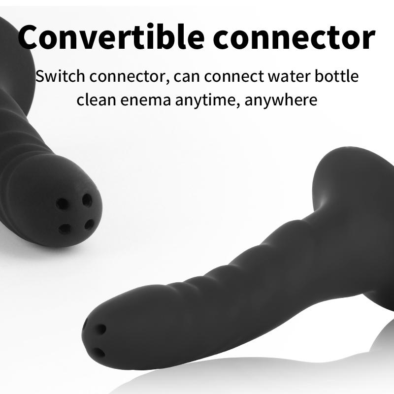 New Soft Silicone Enema Kit Multi Size Vaginal Anal Douche Heads  Professional Intimate Cleaning for Constipation Relief Adult Toy Insert Masturbator