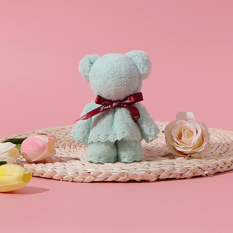 

Открывающееся кораллово-бархатное полотенце-мишка награда для учеников начальной школы свадьба 30×30cm