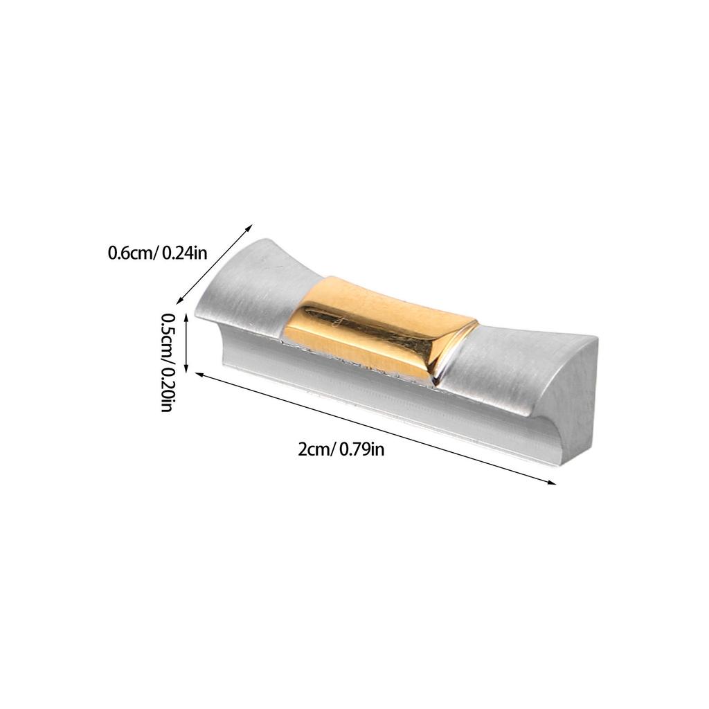 2Pcs Metal Watch Band End Link Replacement Adapter 20Mm Curved Connector for Watch Strap Supplies