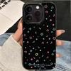 Korean Cute Full Screen Musical Symbol Star Pattern Phone Case For iPhone 16 Pro Max 11 12 13 14 15 Pro 8 7 Plus 16E Soft Cover