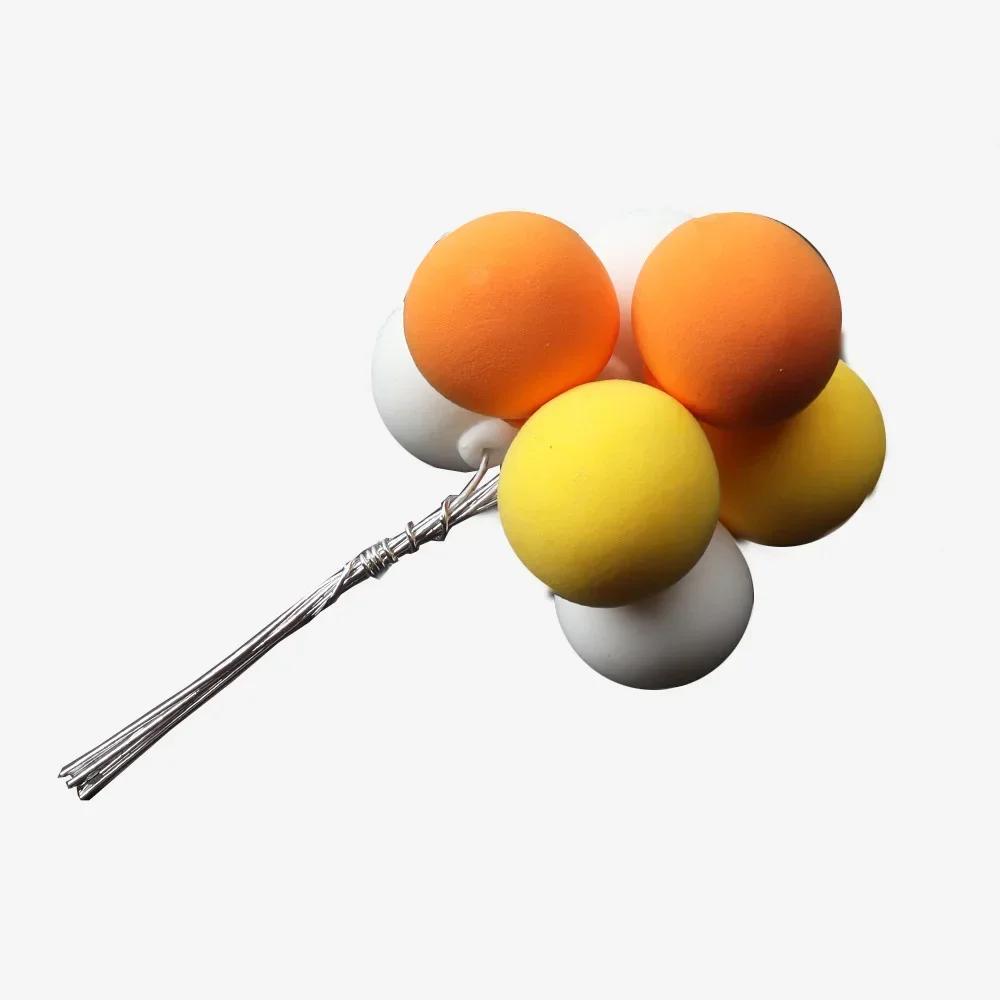 Colorful Clay Cake Topper Hat, 8Pcs Ball Bundle, Creative Cupcake Card Flag, Birthday Party Baby Shower Dessert Decoration