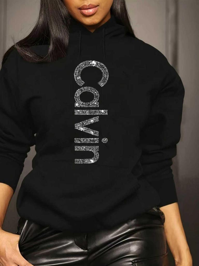 2025 EU Size Unisex Hooded Sweatshirt with CaIvin Print – New Style