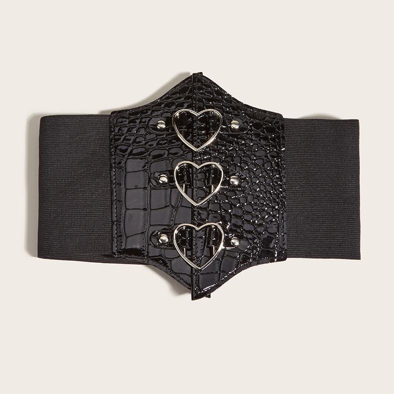Decorative Belt Women'S Skirt Spring And Autumn Dress Suit Coat Waist Elastic Elastic Wide Waist Seal