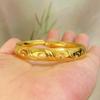 Glossy Glossy Star Open Bracelet Women's Solid Bracelet Dragon and Phoenix Presenting Good Luck