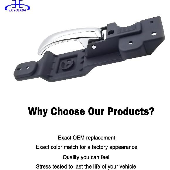 Front Left Drive Side Interior Door Handle For 2008-2014 Dodge Challenger, Replaces 1MV571DVAA,96480