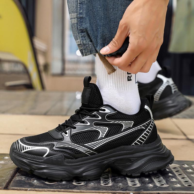 White Sneakers Hidden Heels Heightening Walking Work Shoes For Men 4/6/8CM Summer Casual Sports Breathable Taller Shoes