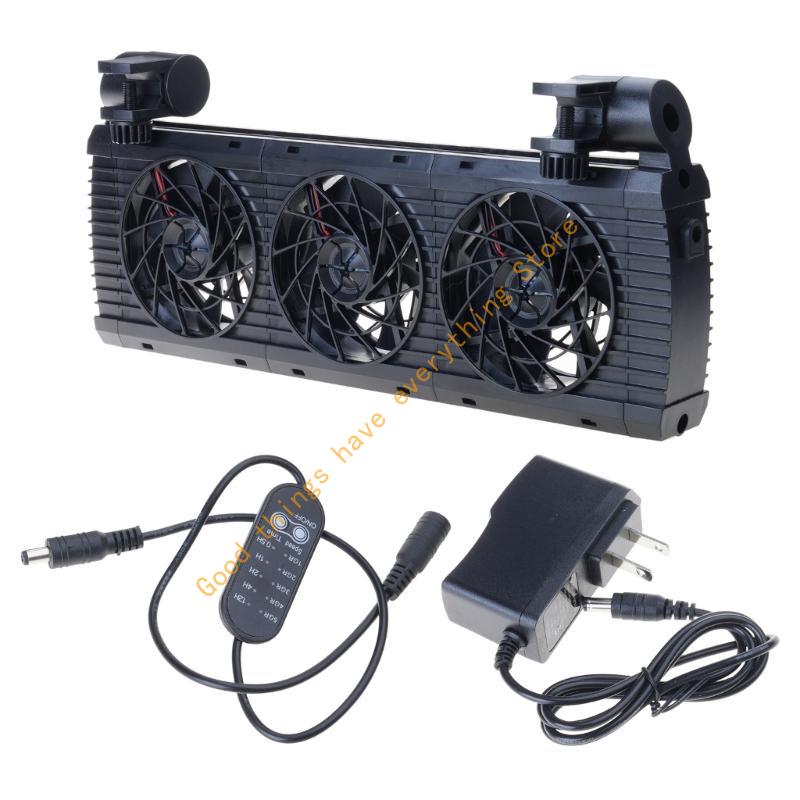 Aquarium Chiller Fish Tanks Coolers Adjustable Quiet Fan Cooling Metal Fan 55KF