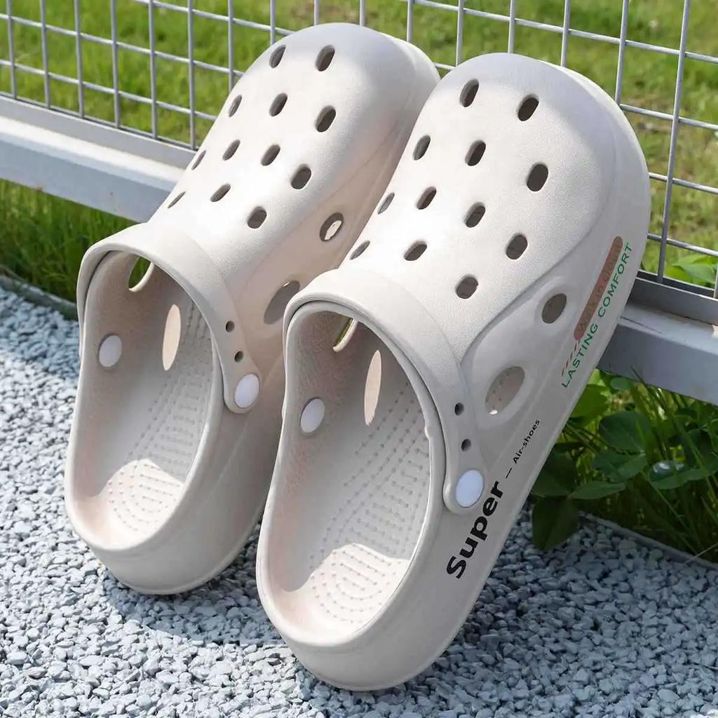 2025 Summer Couple's Clogs for Men & Women - Soft Sole, Non-Slip, Breathable, Closed-Toe Design Ideal for Beach