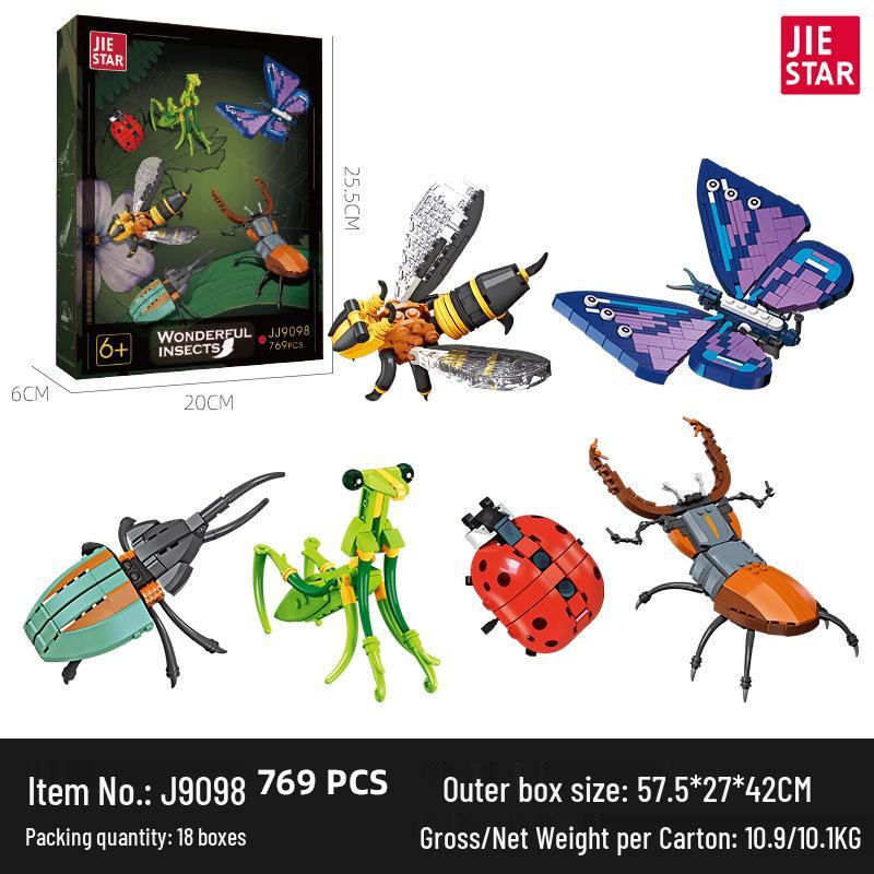 Assembled DIY Insect Building Block Toy Model 59083