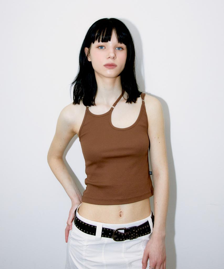 FASE String Line Top - Brown