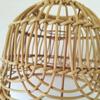 Plastic Simulated Rattan Lamp Cover Vintage Geometric Light Cover Pendant Light Cover  Home Bedroom