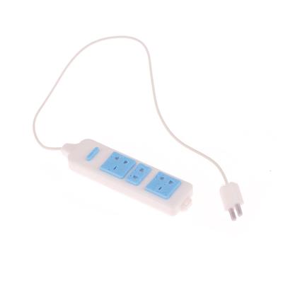 1Pc Home Appliances Accessories 1/12 Dollhouse Socket With Cable Model Dolls House Decoration Kid Pretend Play Toys