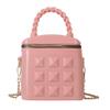 Stylish Korean Mini Bucket Shoulder Bag For Kids With Unique Quilted Design Perfect For Everyday Use
