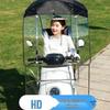 Enhanced Electric Motorcycle Canopy: Rainproof, Removable, and Windproof Umbrella